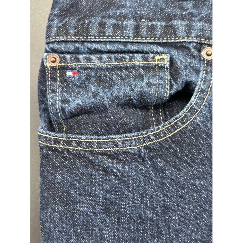 Tommy Hilfiger Denim Men's Jeans 36x30 Dark Wash Straight‎ Leg Classic Fit - Picture 3 of 7